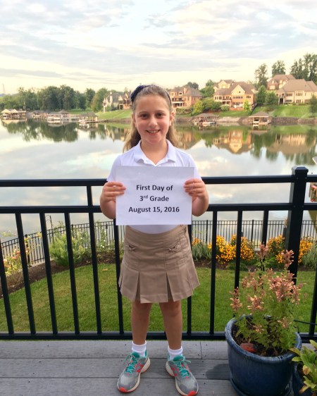 Rachael-first day of 3rd grade